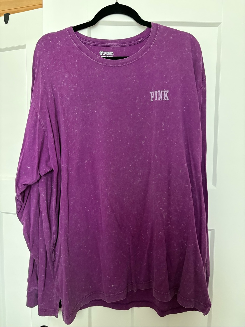 PINK Victoria's Secret Long Sleeve Tee - Purple Size XXL
